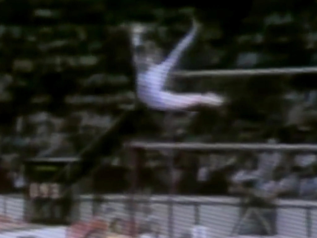 Gymnast jumping in front og audience